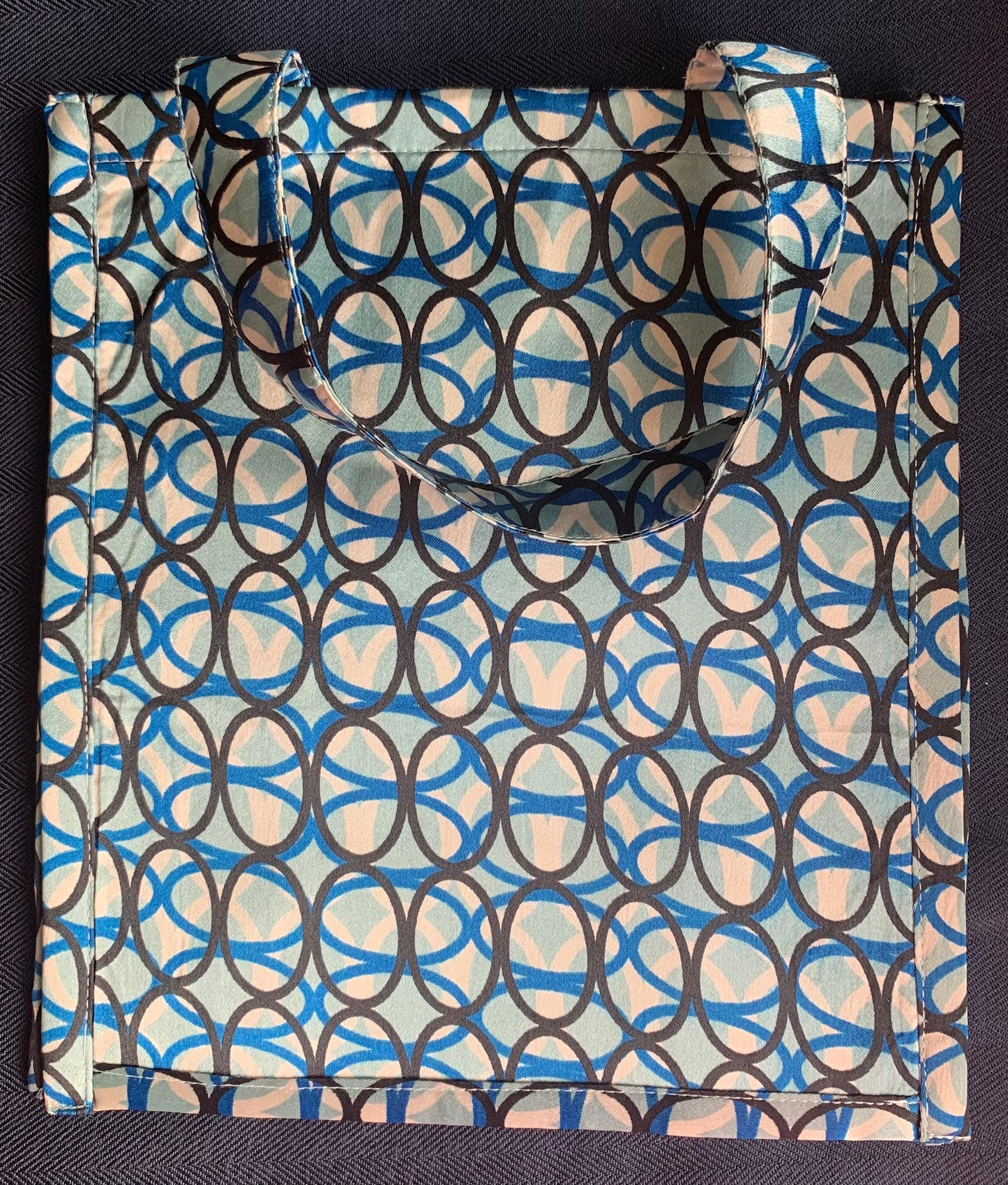 Blue Satin Gift Bag