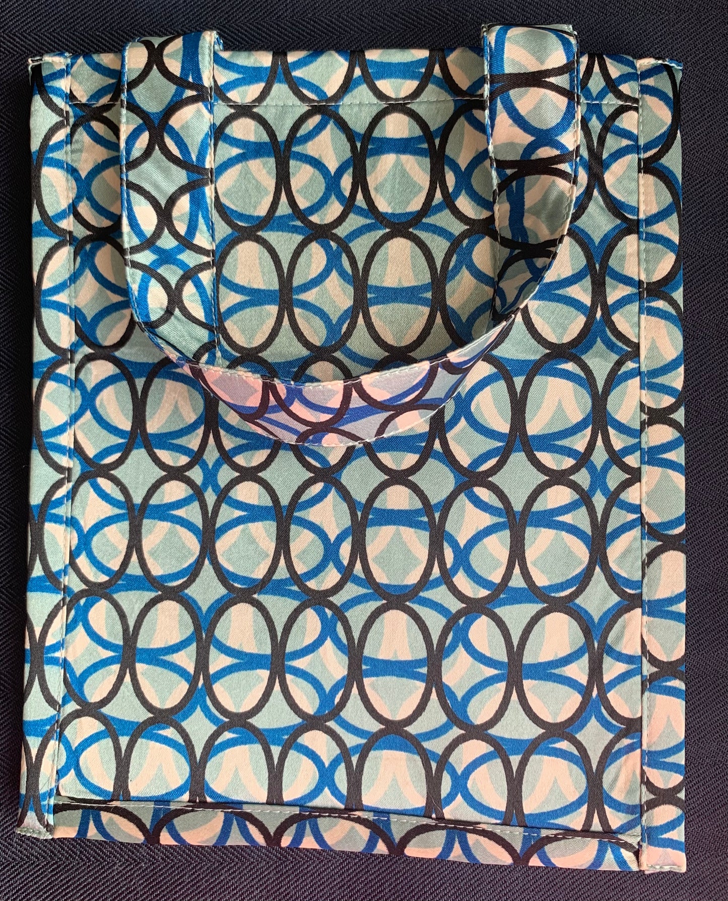 Blue Satin Gift Bag