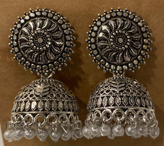 Silver Jhumka