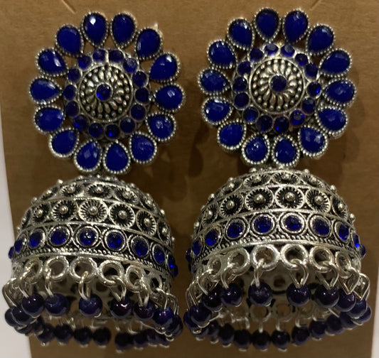 Blue Jhumka