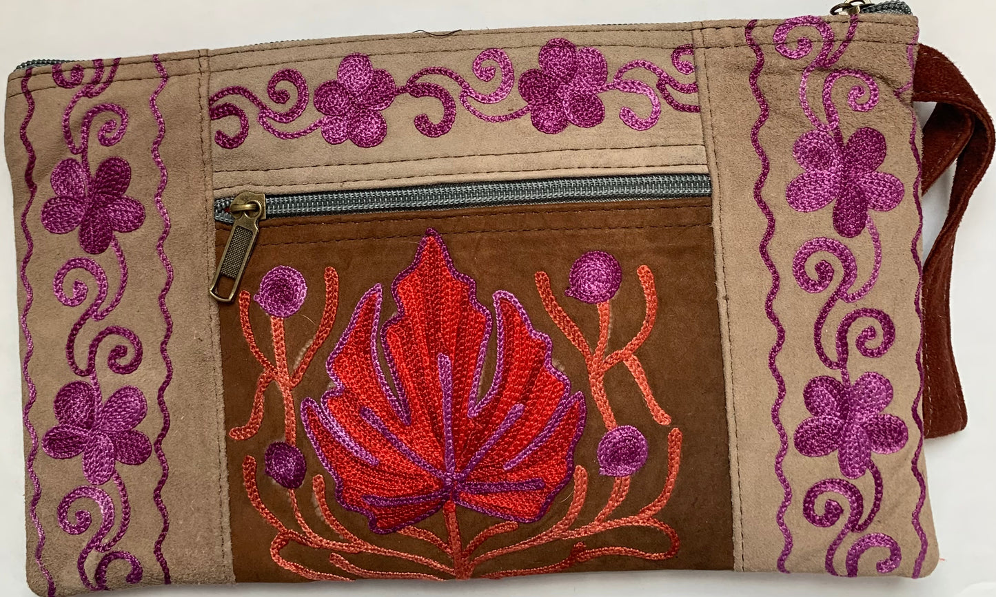Embroidered Clutch