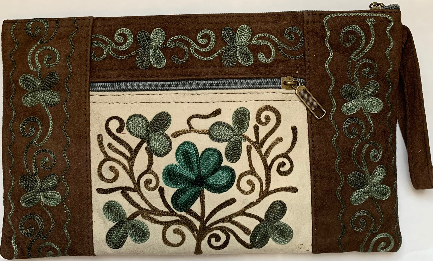 Embroidered Clutch