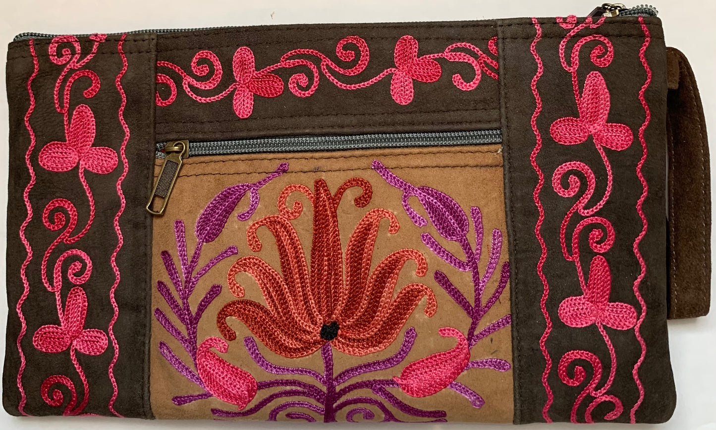 Embroidered Clutch