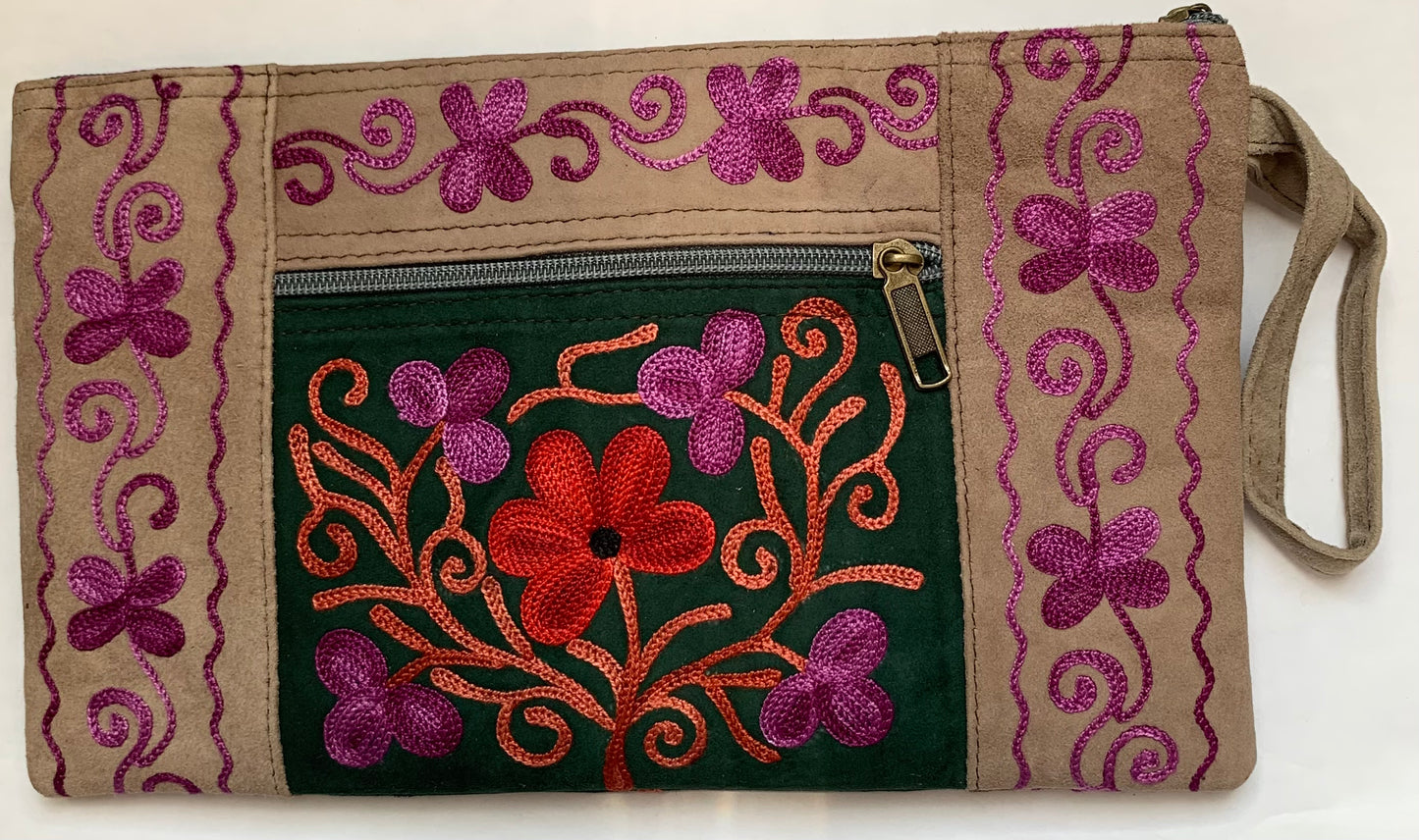 Embroidered Clutch